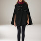 Warm winter wool cape coat women 5219