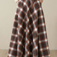 Maxi wool plaid skirt for women 5261