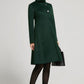 Vintage Inspired Emerald Green Winter coat women 2313