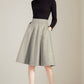 Short A Line  Winter Wool skirt 5233