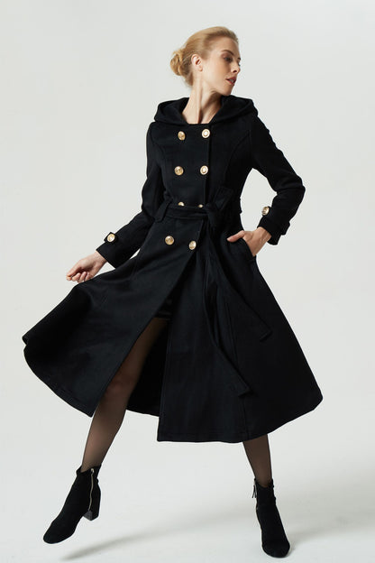 Double breasted military wool coat 1967#