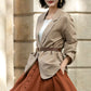 Womens Classic Linen Jacket with pockets 5690