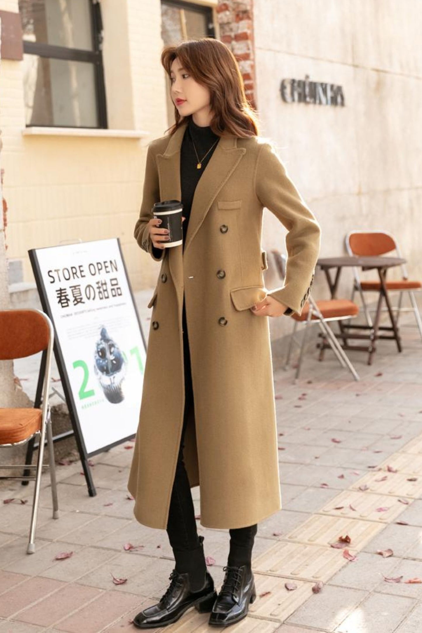 Oversized Womens Winter Wool Coat 4539