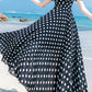 Black and white polka dot prom chiffon dresses HY0030