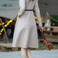 Long sleeves autumn wool dress 5279