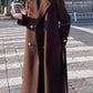 Long winter wool trench coat women 5474