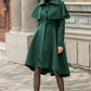 Vintage Inspired Green Winter Wool Coat 3143