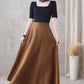 High Waist A Line Skirt with Pocke 3286