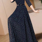 Maxi polka dot swing summer chiffon dress 5060