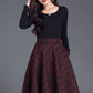 Skater winter wool skirt for women 4655-5