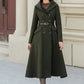 Hooded winter warm wool coat women 5461