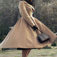 vintage inspired Wool Princess swing coat 2527#