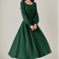 Long winter wool dress with pockets 5236