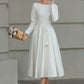 Vintage Handmade Wool Blend Fit & Flare Winter Dress | Xiaolizi 6509