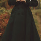 Women's Double breasted Green wool coat  3180