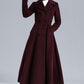 1950s Long Wool Princess Coat 3239