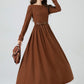 Wool maxi winter womens dresses 5305