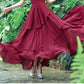 Irregular Swing summer womens chiffon dress HY0026