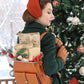 Green Winter Women Custom Retro Wool Coat 3155