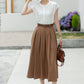 Women linen summer skirt 5982