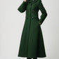 Military wool Coat for women, Elegant maxi long coat 1118#