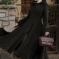 Long Wool Princess Swing Coat with Hood 3267