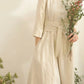 Womens spring linen dress with pockets HY0002