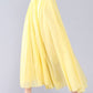 Yellow Cotton Summer Maxi Flowy Swing Skirt 3561