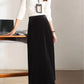 A line midi velvet winter skirt 5476