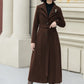 Long wool trench coat women 6306