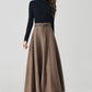 Midi Swing Winter Wool Skirt 5250