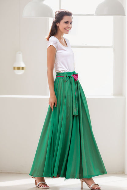 Swing womens summer maxi chiffon skirt 2752