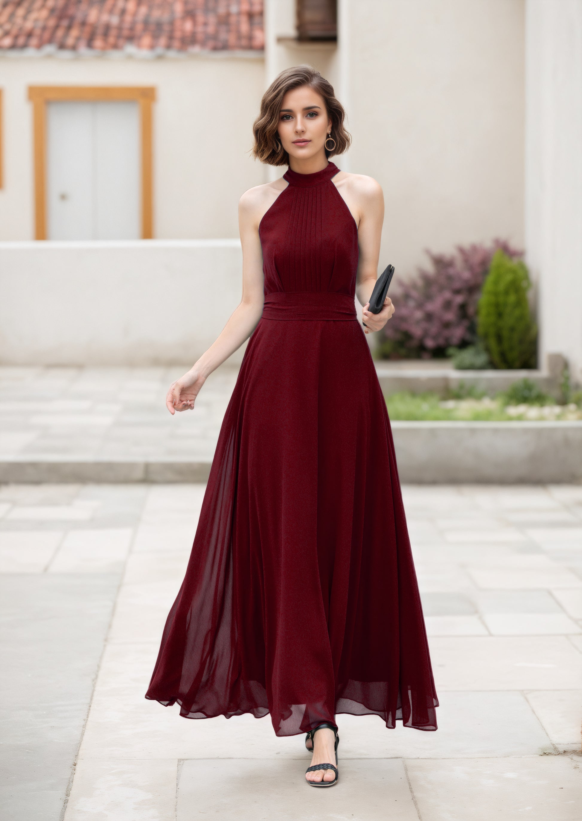 Dark green maxi halter summer party dress 5172 Xiaolizi Dark green maxi halter summer party dress 5172 Xiaolizi