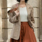 Womens Classic Linen Jacket with pockets 5690