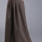 Wide leg wool pants with pockets 6227