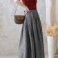 Linen Maxi Skirt with Pockets 2772