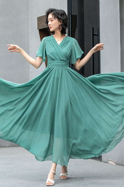 Boho Summer swing chiffon dress 5859