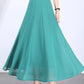 Summer swing a line maxi chiffon skirt 6128