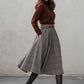 Plaid winter wool circle skirt 5306