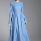 warm long sleeve maxi wool dress 3891- Size XS #CK2202423