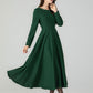 Vintage Womans Winter Wool Dress 5429