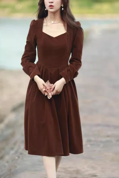 chocolate brown knee length dress Chocolate Brown Linen Dress, Heavy Linen Maxi Dress, Long Sleeve Linen Dress, Linen Wrap Dress, Boho Dress, Kimono Dress, Fall Winter Dress