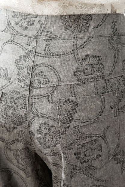 Loose fitting lantern linen pants 6231