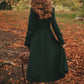 Vintage inspired Long wool coat women 3160