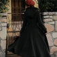 Long Wool Princess Swing Coat with Hood 3267