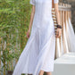 Maxi white layered summer dress women 2875-Size XS #YY04372