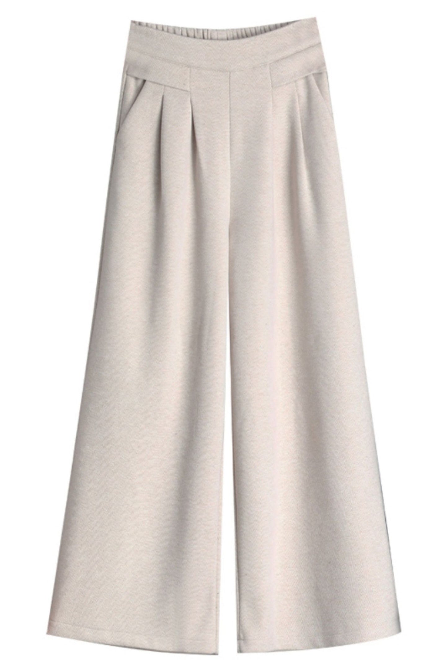 Wide leg wool pants with pockets 6229