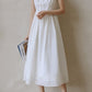 Prom white summer beach dresses L0600