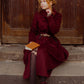 Double Breasted winter warm wool coat women 4743