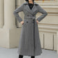 Striple winter long trench wool coat 5455